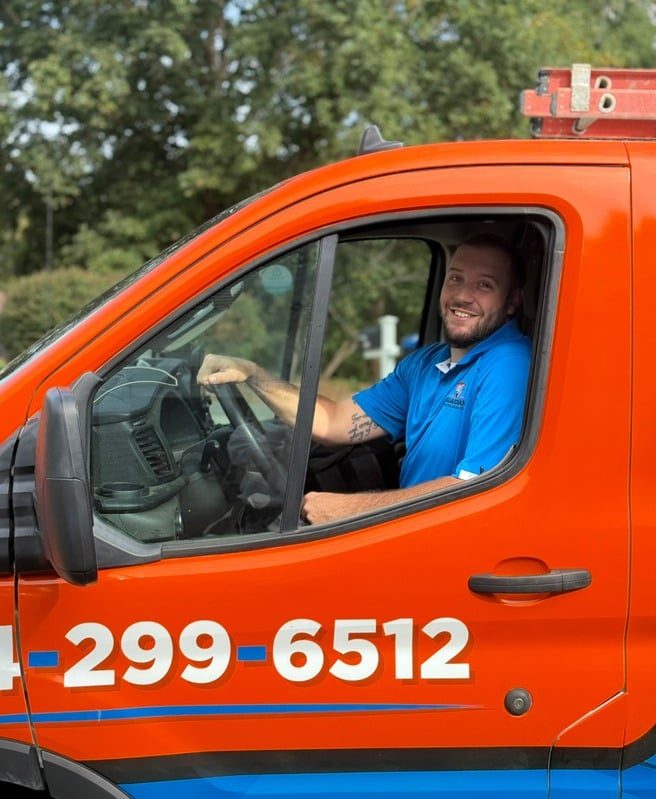 Guardian Heating and Cooling branded service van